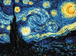 Набор для вышивания «Звёздная ночь. Ван Гог»