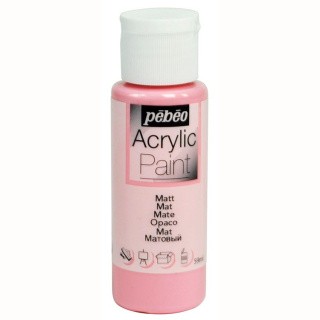 Краска акриловая Pebeo Acrylic Paint декоративная матовая (Розовый), 59 мл