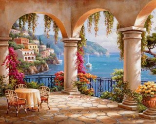 Картина по номерам «Терраса с видом» Картина по номерам «Терраса с видом»