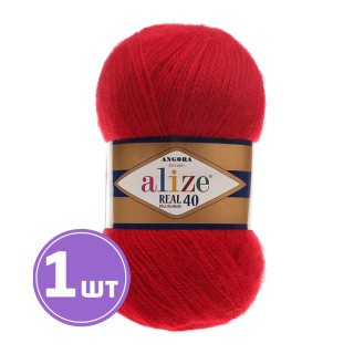 Пряжа ALIZE Angora Real 40 (Ангора реал 40) (56), красный, 1 шт. 100 г Пряжа ALIZE Angora Real 40 (Ангора реал 40) (56), красный, 1 шт. 100 г