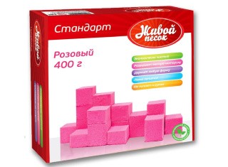 Живой песок Стандарт розовый 400 г