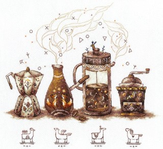 Набор для вышивания «Ценители кофе»