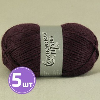 Пряжа Семеновская Rubin (7863), ежевика, 5 шт. по 100 г Пряжа Семеновская Rubin (7863), ежевика, 5 шт. по 100 г