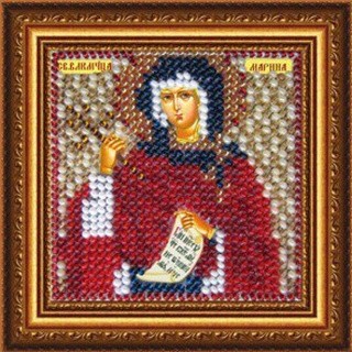 Рисунок на ткани «Икона. Святая Мученица Марина Антиохийская»