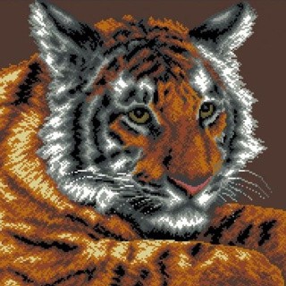 Рисунок на ткани «Сибирский тигр»