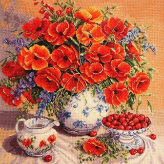 Алмазная вышивка «Маковое утро» Алмазная вышивка «Маковое утро»