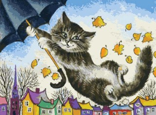 Картина по номерам «Зонтик» Картина по номерам «Зонтик»