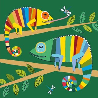 Картина по номерам «Хамелеоны» Картина по номерам «Хамелеоны»