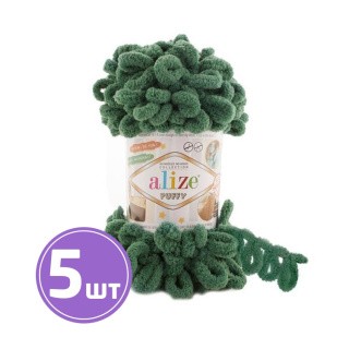 Пряжа ALIZE Puffy (532), мох, 5 шт. по 100 г Пряжа ALIZE Puffy (532), мох, 5 шт. по 100 г