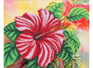 Набор вышивки бисером «Гибискус» Набор вышивки бисером «Гибискус»