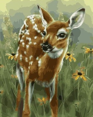 Картина по номерам «Оленёнок» Картина по номерам «Оленёнок»