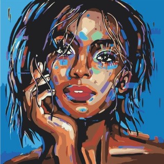 Картина по номерам «Портрет девушки» Картина по номерам «Портрет девушки»