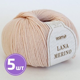 Пряжа SEAM LANA MERINO (46), палевка, 5 шт. по 50 г