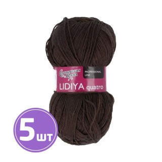 Пряжа Семеновская Lidiya quatro (666), кофе 5 шт. по 100 г Пряжа Семеновская Lidiya quatro (666), кофе 5 шт. по 100 г