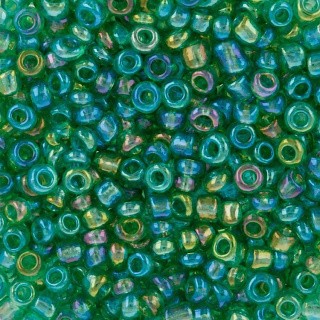 Бисер круглый Zlatka 11/0, 0161-0180A, 2 мм, цвет: №0167B темно-зеленый, 100 г