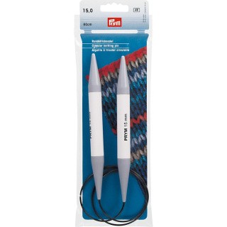 Спицы круговые, пластик, d 15 мм, 80 см, PRYM Спицы круговые, пластик, d 15 мм, 80 см, PRYM