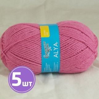 Пряжа Семеновская Alya (320), яркий флокс, 5 шт. по 100 г Пряжа Семеновская Alya (320), яркий флокс, 5 шт. по 100 г