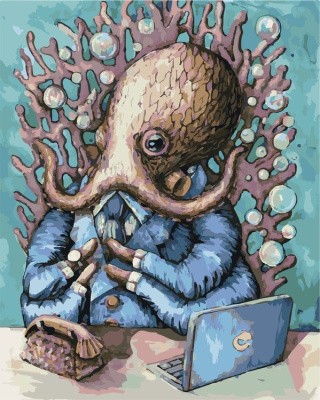 Картина по номерам «Осьминог» Картина по номерам «Осьминог»