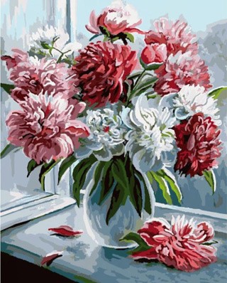 Картина по номерам «Пионы» Картина по номерам «Пионы»