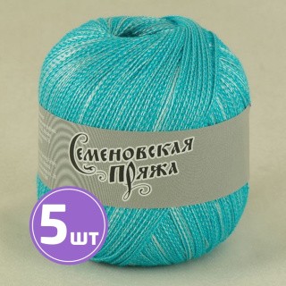 Пряжа Семеновская пряжа Test 86 (34153), бирюзово-голубой+В_х1, 5 шт. по 100 г Пряжа Семеновская пряжа Test 86 (34153), бирюзово-голубой+В_х1, 5 шт. по 100 г