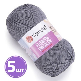 Пряжа YarnArt Flowers Unicolor (744), светло-маренго, 5 шт. по 50 г