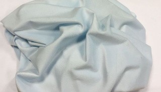 Ткань вельбоа гладкая, 3 м, ширина 180 см, цвет: голубой, TBY
