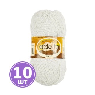 Пряжа Adelia KISS (09), молочный, 10 шт. по 50 г Пряжа Adelia KISS (09), молочный, 10 шт. по 50 г