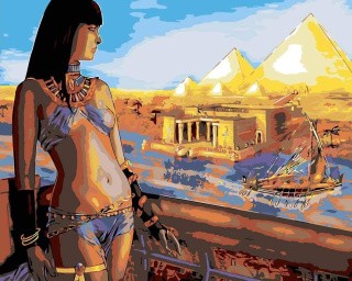 Картина по номерам «Египетская красотка»