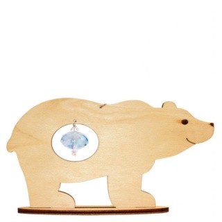 Сборная модель «Новогоднее украшение Медведь»