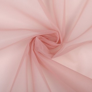 Сетка корсетная, 1 м х 150 см, 45 г/м², цвет: розовая пудра, KRUZHEVO