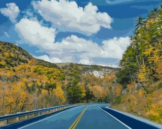 Картина по номерам «Осеннее путешествие» Картина по номерам «Осеннее путешествие»