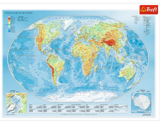 Пазл «Физическая карта мира»