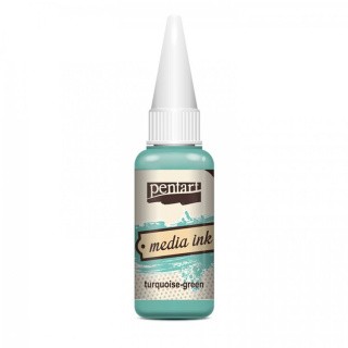 Алкогольные чернила бирюзово-зелёные (Turquoise-green) 20 мл, Pentart Алкогольные чернила бирюзово-зелёные (Turquoise-green) 20 мл, Pentart