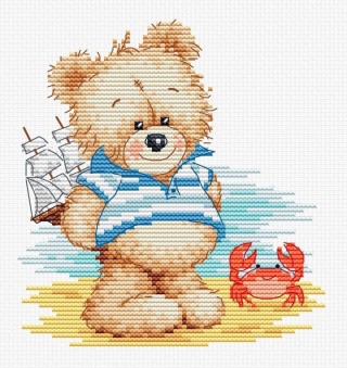 Набор для вышивания «Мишка на море» Набор для вышивания «Мишка на море»