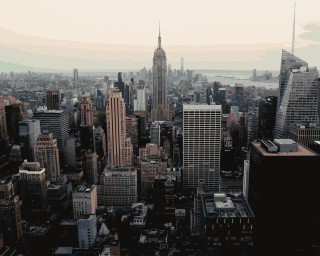 Картина по номерам «Небоскребы» Картина по номерам «Небоскребы»