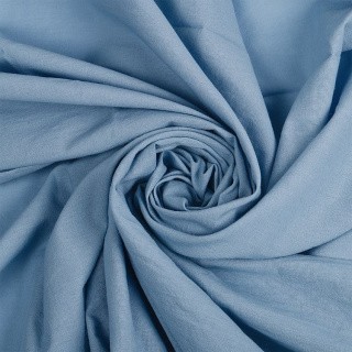 Ткань Хлопок крэш, 5 м х 150 см, 90 г/м², цвет: синий, TBY