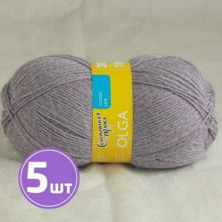 Пряжа Семеновская Olga (6411), астра-сталь 5 шт. по 100 г Пряжа Семеновская Olga (6411), астра-сталь 5 шт. по 100 г