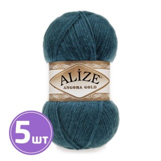 Пряжа ALIZE Angora Gold (17), морская волна, 5 шт. по 100 г Пряжа ALIZE Angora Gold (17), морская волна, 5 шт. по 100 г