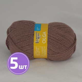 Пряжа Семеновская Olga (621), какао, 5 шт. по 100 г Пряжа Семеновская Olga (621), какао, 5 шт. по 100 г