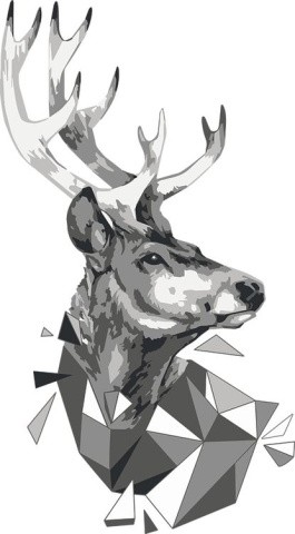 Картина по номерам «Полигональный олень» Картина по номерам «Полигональный олень»