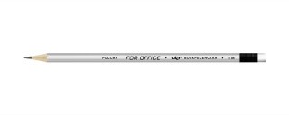 Карандаш графитный ВКФ «For Office» серебрянный с ластиком ТМ (HB) Карандаш графитный ВКФ «For Office» серебрянный с ластиком ТМ (HB)