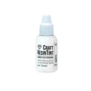Краситель для смолы и полимеров белый 10 мл, CraftResinTint