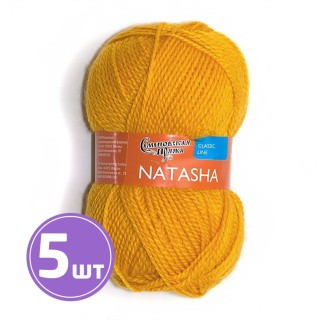 Пряжа Семеновская Natasha (216), канарейка 5 шт. по 100 г Пряжа Семеновская Natasha (216), канарейка 5 шт. по 100 г
