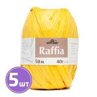 Пряжа ARTLAND Raffia (6), желтый, 5 шт. по 40 г Пряжа ARTLAND Raffia (6), желтый, 5 шт. по 40 г
