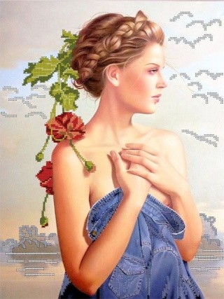 Рисунок на канве «На озере» Рисунок на канве «На озере»