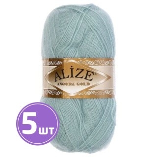 Пряжа ALIZE Angora Gold (114), светло-аква, 5 шт. по 100 г