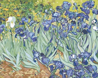 Картина по номерам «Синие цветы»