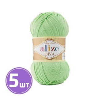 Пряжа ALIZE Diva Silk effekt (41), салат, 5 шт. по 100 г