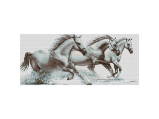 Набор для вышивания «Белые лошади»