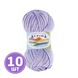 Пряжа Alpina HOLLY MELANGE (05), светло-фиолетовый/фиолетовый, 10 шт. по 50 г